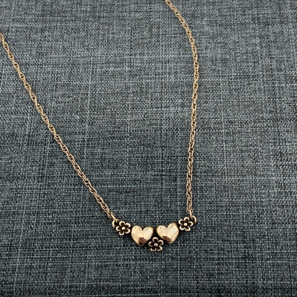 James Avery Heart & Flowers Necklace